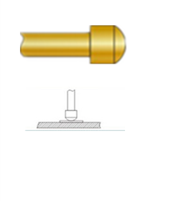 圓頭探針、探針用法圖、探針原理圖、測試探針圖片