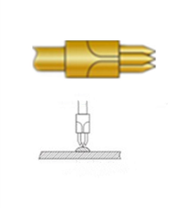 三尖頭探針、探針用法圖、探針原理圖、測試探針圖片