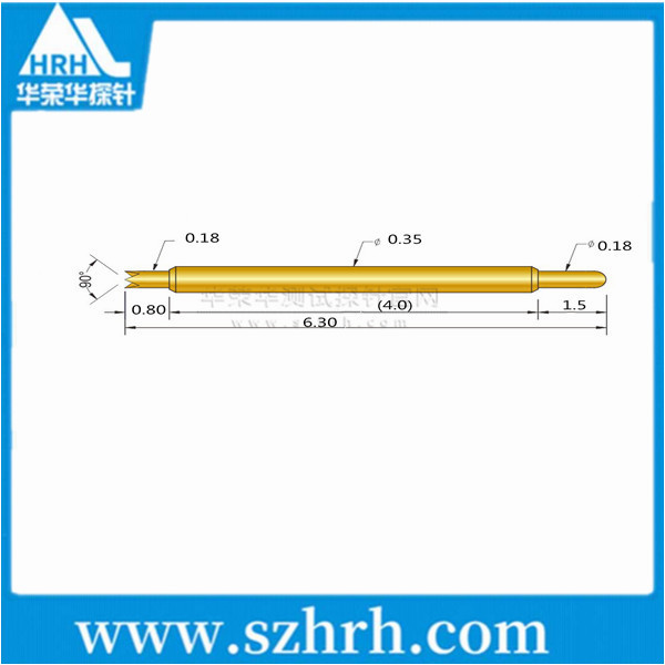 035-UJ-6.3L ，華榮華雙頭測試探針廠家